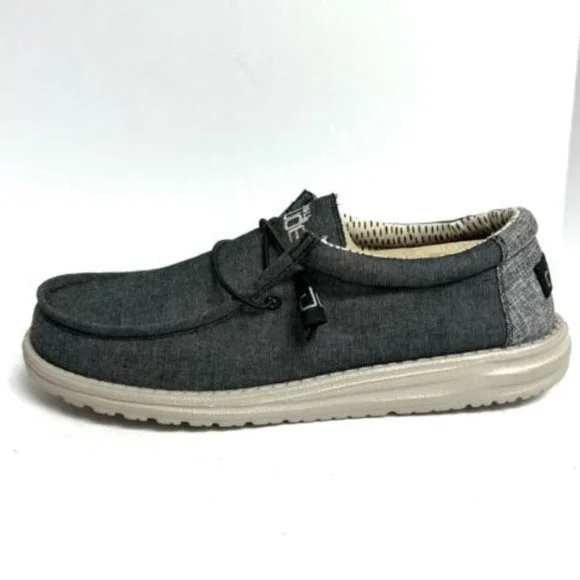 Hey Dude Mens Wally Slip On Gray Size 10 M Men main image 3